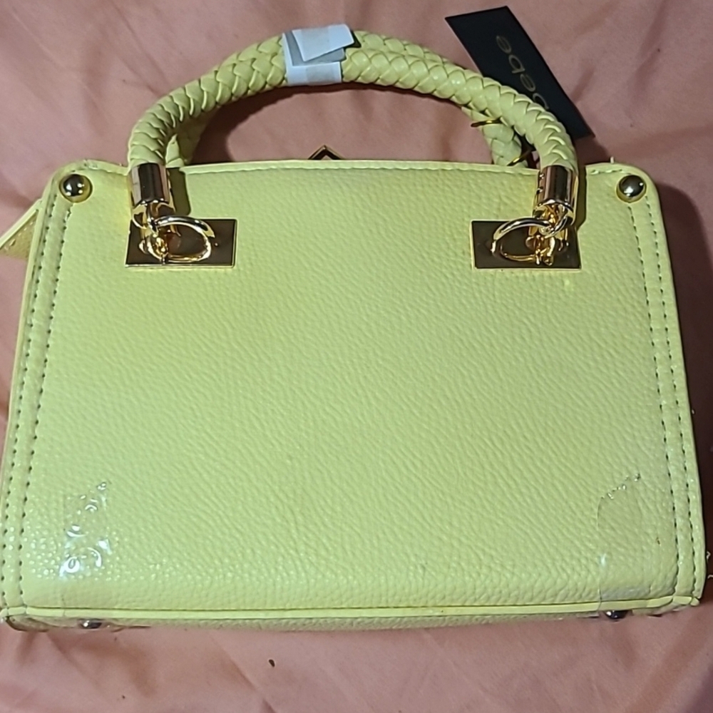 Bebe Yellow Alexandra Small Handbag - Picture 5 of 10
